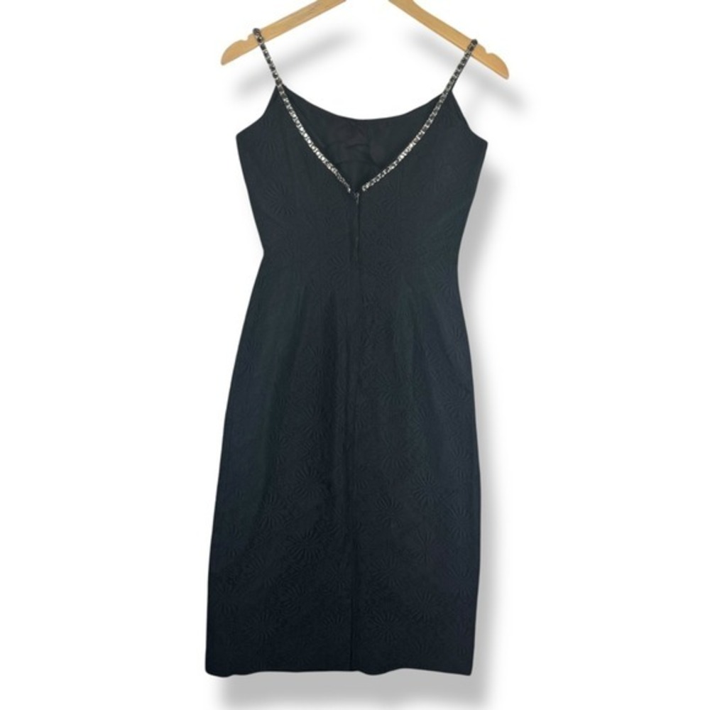 Lilli Diamond Black Lace Wiggle Dress Womens‎ Size Small Glam Vintage 50s 60s - Picture 15 of 16
